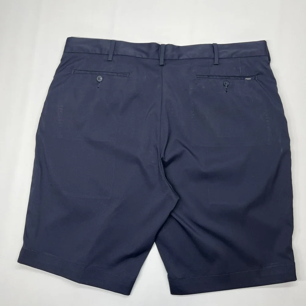 Polo‎ Ralph Lauren Performance Shorts Navy Blue Mens 38 Golf Preppy Classic